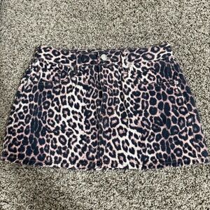 PacSun Animal Print Mini Skirt